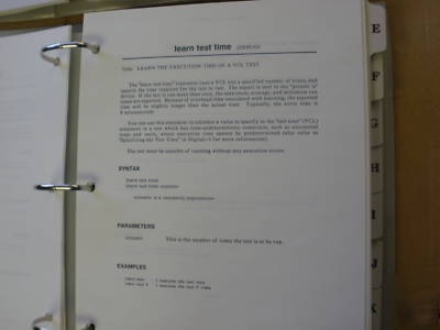 Complete set hp 3070 syntax agilent ref. for sys.mngr