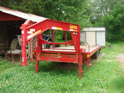 Hank 32 ft 21000 lb gvw goose neck trailer