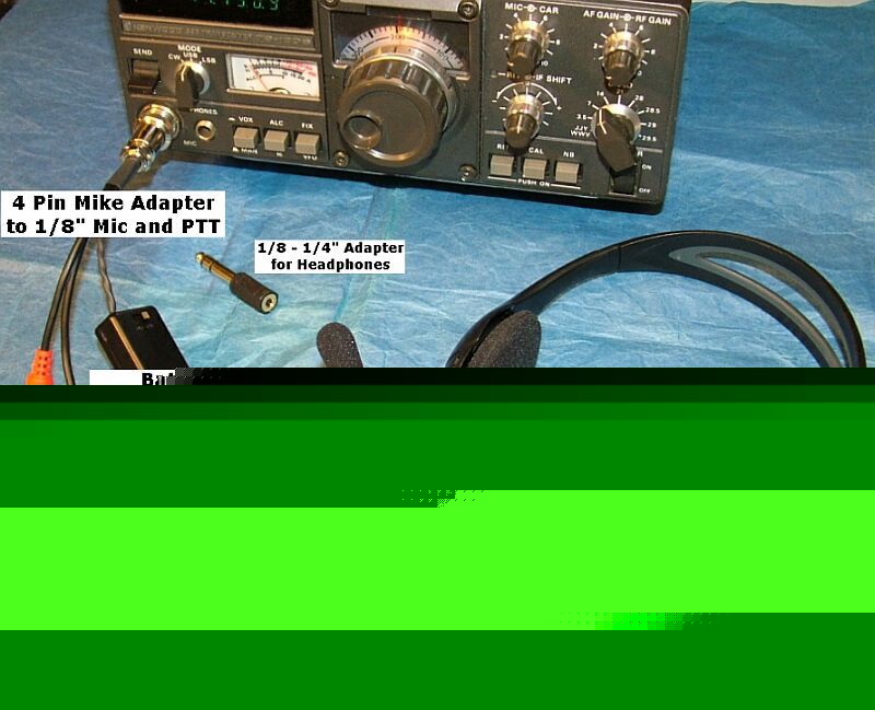 Headset and boom mike kenwood 830 530 120 130 520 820