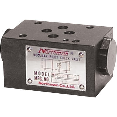 Modular pilot-op check valve 9.3GPM 3000PSI ports a&b