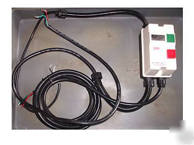 Heavy duty 3 hp magnetic starter from osc. edge sander 