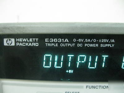 Hp E3631A triple output dc power supply b
