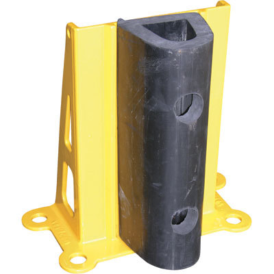 Cast rack & wall guard w/rubber bump 12H 7 1/2W opening