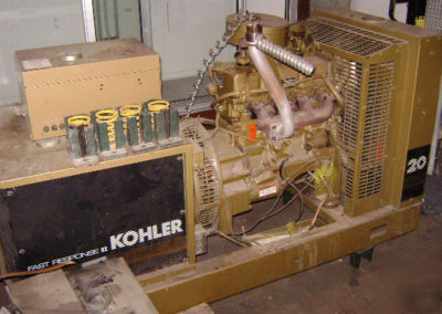 Kohler 20KW natural gas generator / transfer switch box