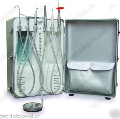 All in one dental portable delivery unit rolling case