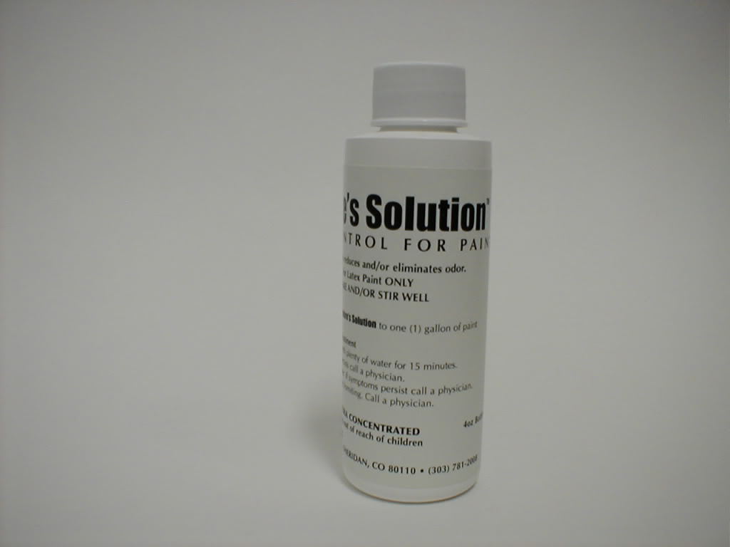 Paint fumes odor control organic 
