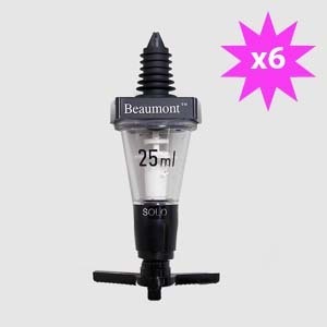 25ML solo classical spirit optics bar equipment 6 pack