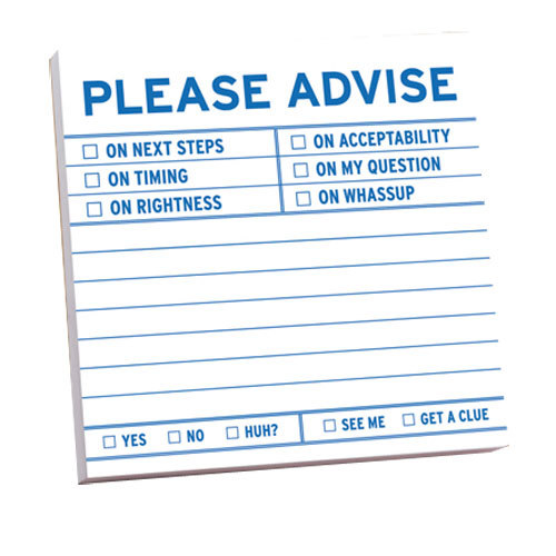 Please advise sticky notes by knock knock