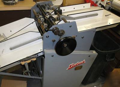 Rosback 220 perf score machine. rollem graphic whizard