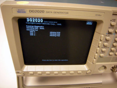 Tektronix DG2020 data generator with option 02