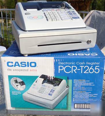 Casio electronic cash register pcr -- T265 gently used