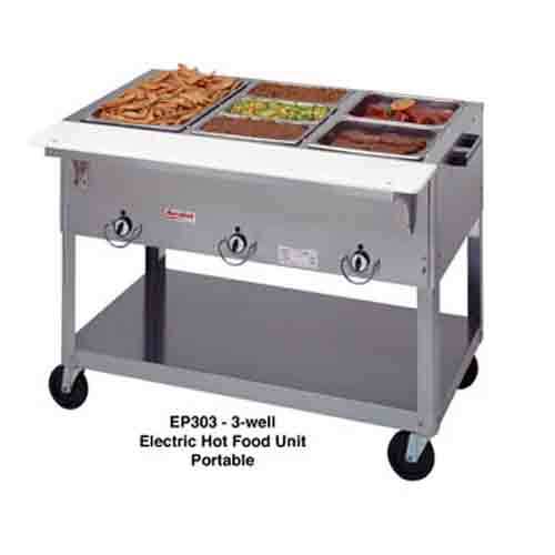 Duke EP304 hot food table, 4 well, 58 3/8