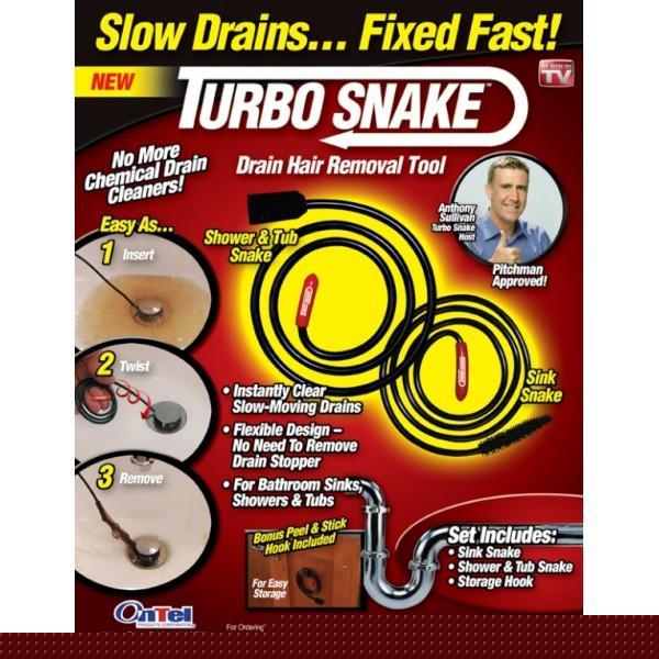 New turbo snake slow drains fixed fast free shipping