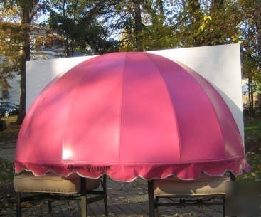 Pink awning (doorway retail/outdoor)