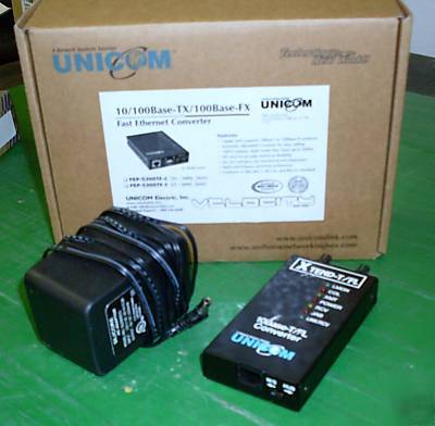 Unicom 10BASE-t/fl fast ethernet converter