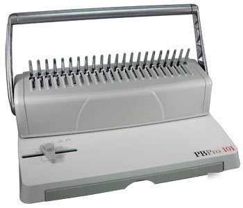 Comb punch binding machine report binder 1 yr warranty