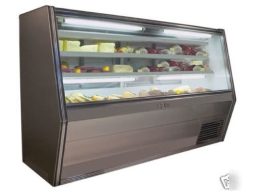Deli case display refrigerator cooler double duty 96