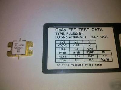 Fujitsu FLL200IB-1 gaas fet eudyna 42.5 dbm 1.5 ghz nos