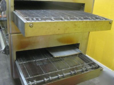 Middleby marshall PS360 double deck gas conveyor oven 