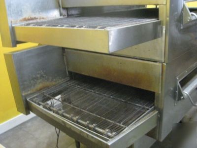 Middleby marshall PS360 double deck gas conveyor oven 