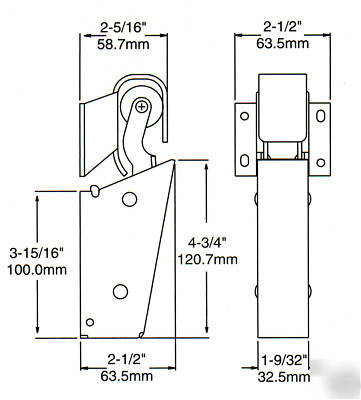 Walk in cooler freezer door closer kason 1095 flush