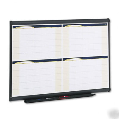 36 x 24 quartet dry erase 4 month calendar white board