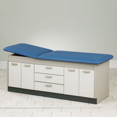 Clinton 9107 cabinet style laminate cast exam table