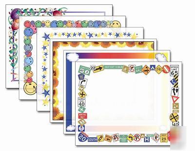 Laminating pouches for photos-fun frames-assorted 