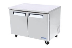 Solid door freezer, undercounter turbo air muf-48