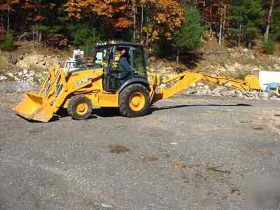 01 case 580M backhoe extenda-hoe 4X4 erops 2262 hrs