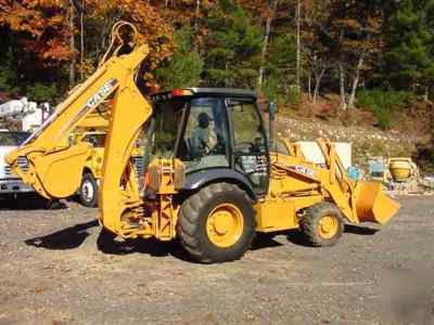 01 case 580M backhoe extenda-hoe 4X4 erops 2262 hrs