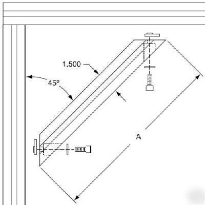 8020 t slot aluminum 45 degree support 15 s 2545 n