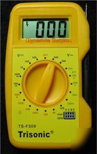 Multimeter transistor tester jumbo lcd volts ohms amps 