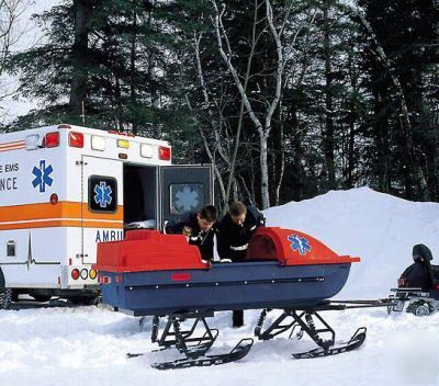 All terrain rescue sled for atvs snowmobiles emergency