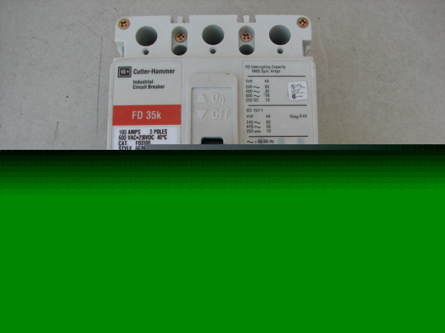 Cutler hammer 100A industrial circuit breaker FD35K