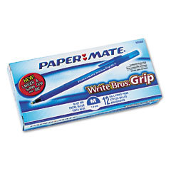 Paper mate pen,stk,writbrogrp,med,be 88080