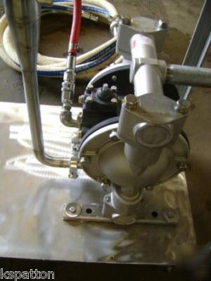 25 gallon stainless cip tank with diaphram pump