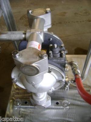 25 gallon stainless cip tank with diaphram pump