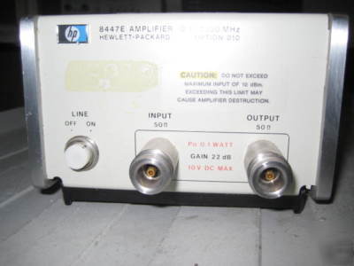 Hp 8447E amplifier 100 khz to 1.3 ghz 22 db guaranteed