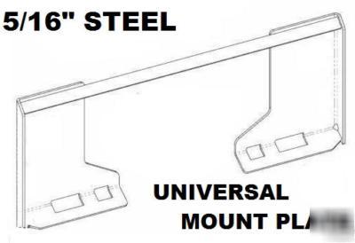 New attachment mount plate skidsteer bobcat skid steer