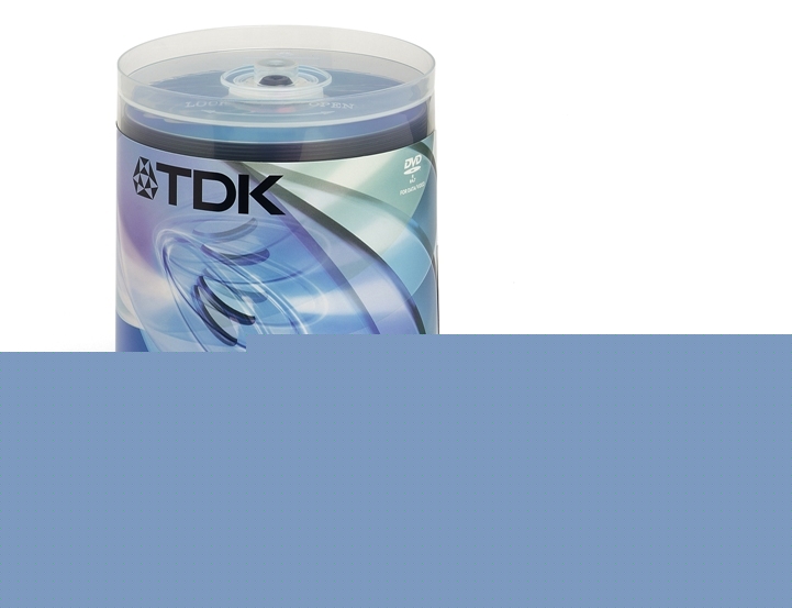 New tdk dvd-r 16X 100 pack spindle