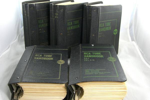 Rca hb-3 tube handbook hand book 10 volume set complete