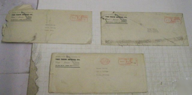 Thew lorain 1948 service bulletin lot w/ envelopes