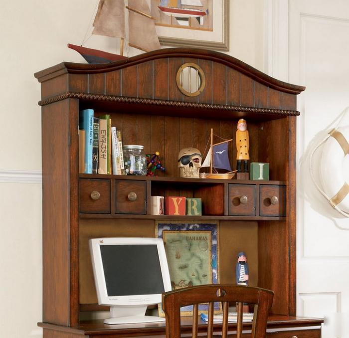 Powell 365-255 - 48 in. shiver me timbers desk hutch