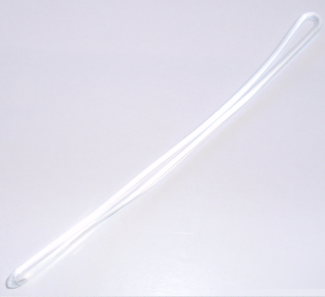 Clear luggage tag (worm) loops for laminating pouches