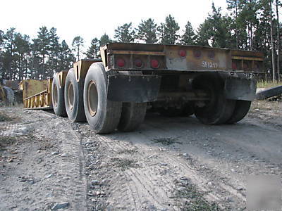 Load king 353DR35 ton tri axle lowboy w/ side extenders