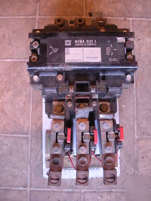 Square d 8536 nema size 5 motor starter w/ aux.