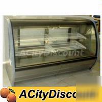 Tor-rey 18 cuft s/s refrigerated curved glass deli case