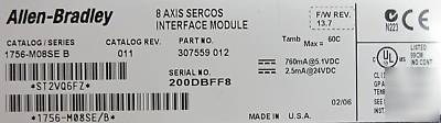 Allen bradley 8 axis sercos 1756-MO8SE b