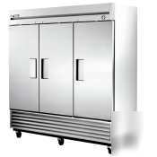 True t-72F| triple door freezer, 72CUFT| 1 ea - t-72F